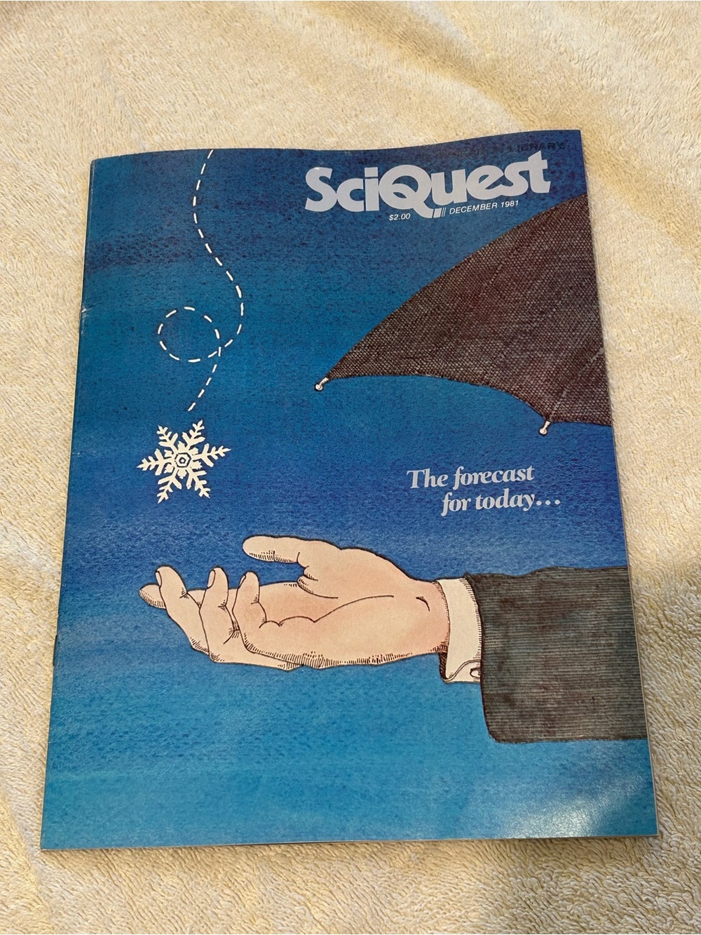 Magazine Cover Art Print in Blue